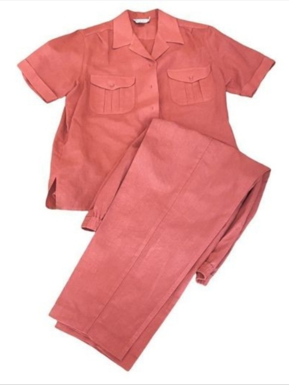 Ariella Coral Short Sleeve Button-Up Shirt